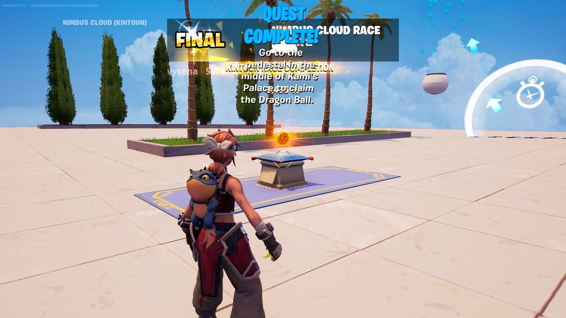 Nimbus-racing is fun! (Image via Epic Games/Fortnite)